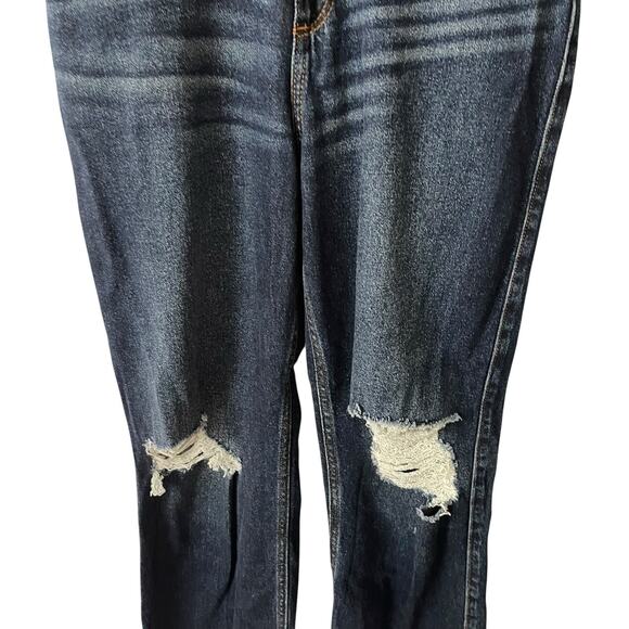 Hollister 25 x 33 Curvy Jeans Ultra High Rise Dad Jean Dark Blue Vtg Stretch - Picture 5 of 9